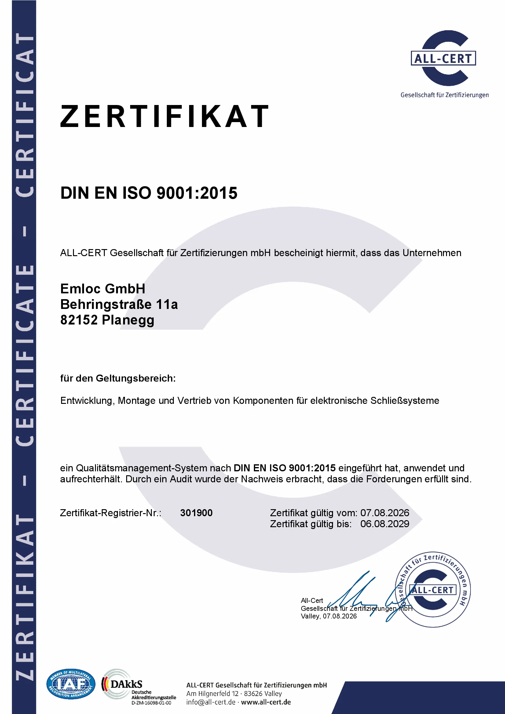 DIN EN ISO 9001